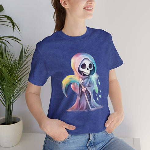 Cute Colorful Reaper - Short Sleeve Tee